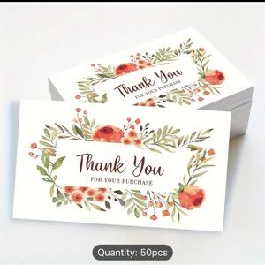 Orange Floral Design for Customer Purchase Appreciation, Store Order Packaging